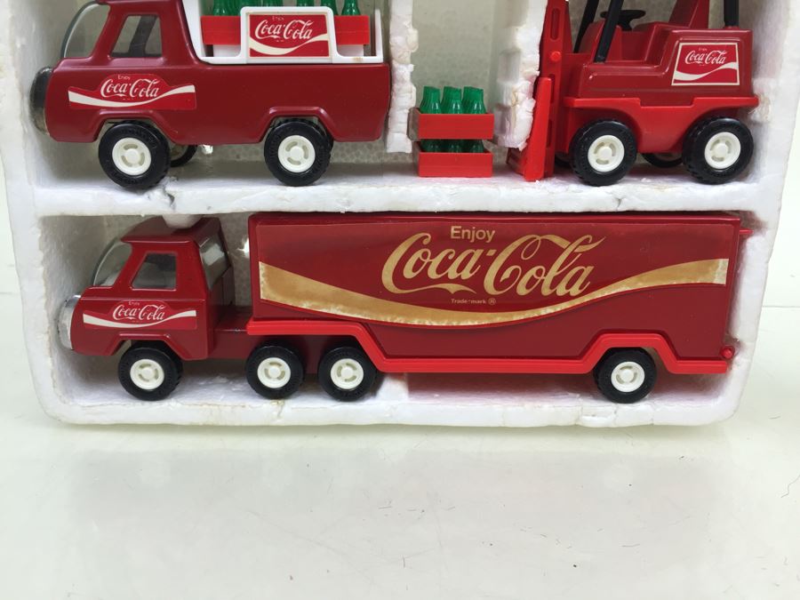 Vintage 1979 BUDDY L Coca-Cola Truck Delivery Truck Forklift Toy Set [Photo 7]