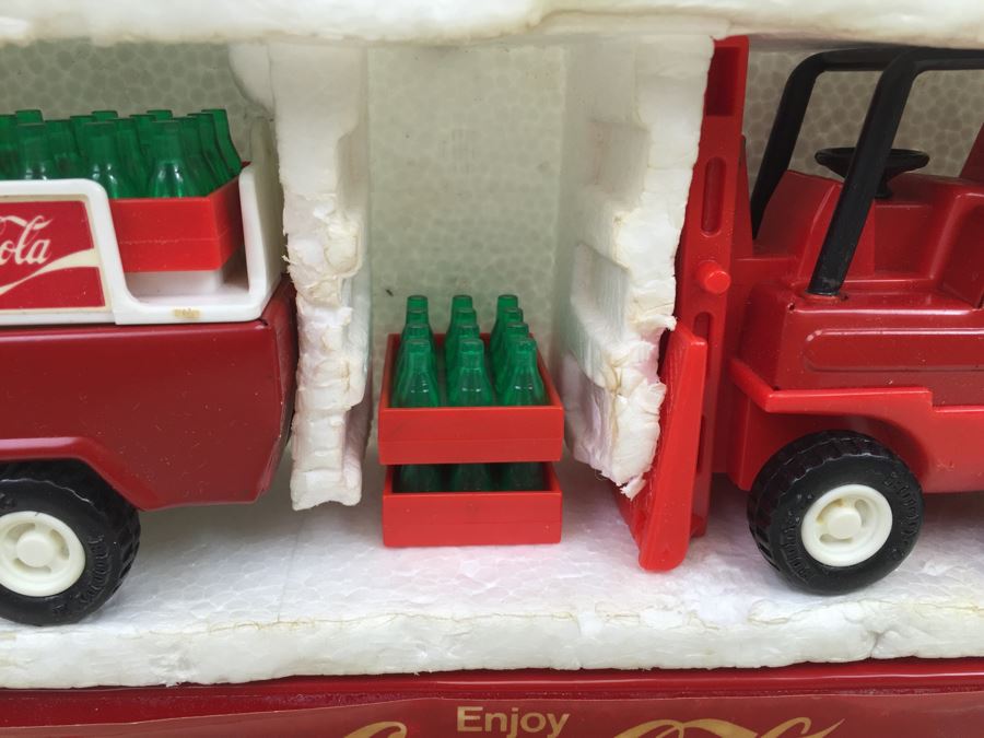 Vintage 1979 BUDDY L Coca-Cola Truck Delivery Truck Forklift Toy Set [Photo 5]