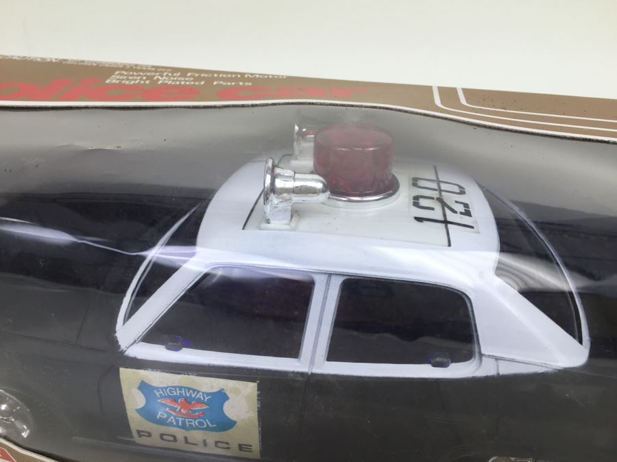 Pair Of Friction Cars 'Fire Chief Car' And 'Police Car' Lucky Hong Kong New In Box [Photo 7]