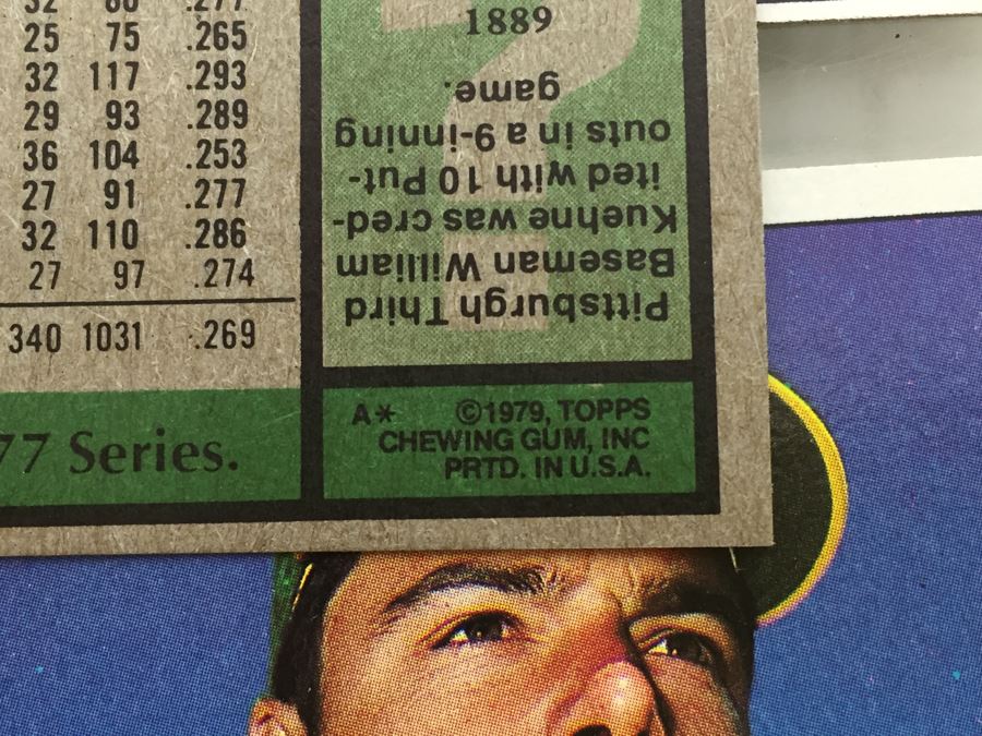 Collection Of 1979 Topps Baseball Cards 'Willie Stargell' 'Reggie Jackson' Cards Appear Mint Rarely Handled [Photo 13]