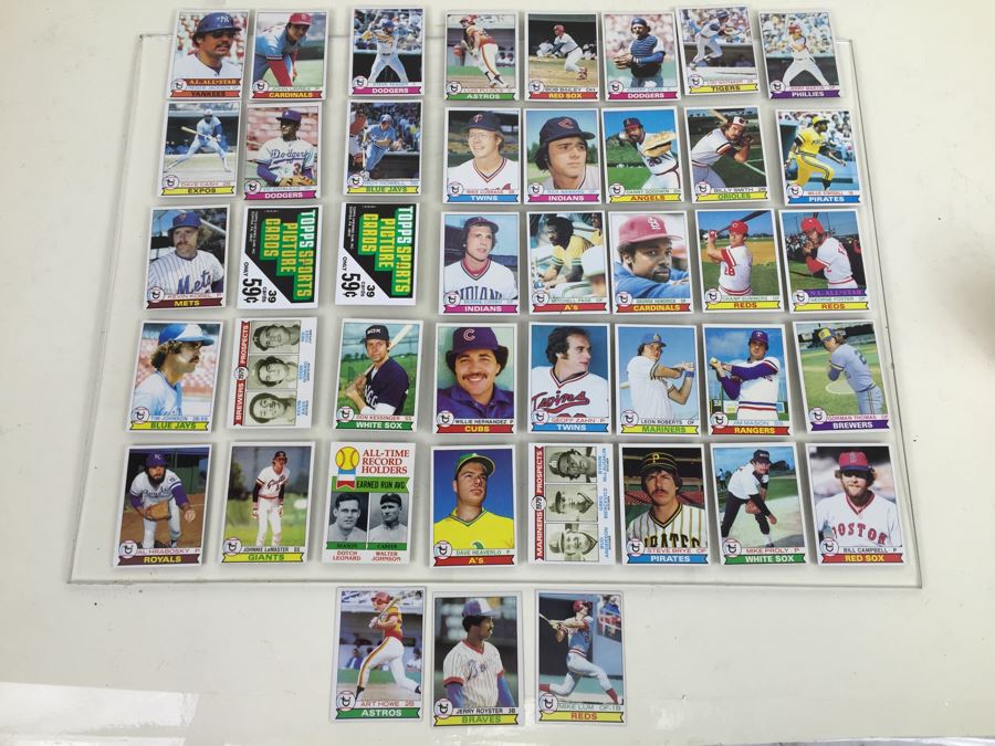 Collection Of 1979 Topps Baseball Cards 'Willie Stargell' 'Reggie Jackson' Cards Appear Mint Rarely Handled