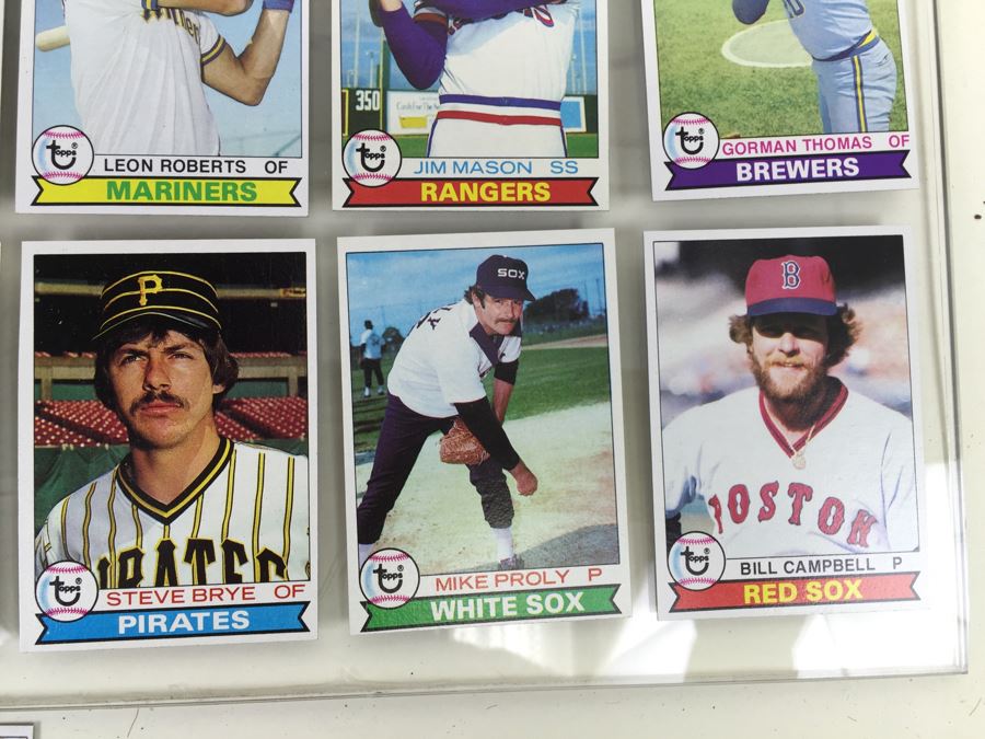 Collection Of 1979 Topps Baseball Cards 'Willie Stargell' 'Reggie Jackson' Cards Appear Mint Rarely Handled [Photo 10]