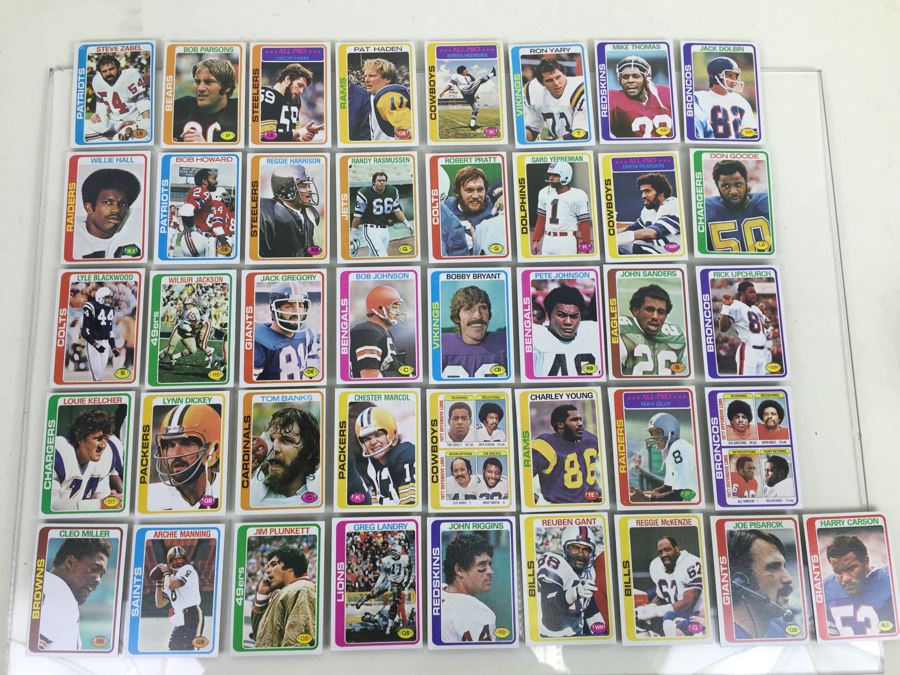 Collection Of 1978 Topps Football Cards 'Ray Guy' 'Cowboys Leaders (Tony Dorsett)' Appear Mint Rarely Handled