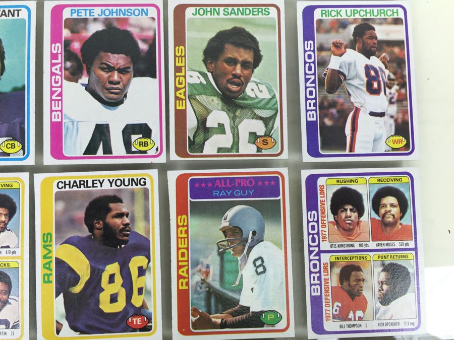Collection Of 1978 Topps Football Cards 'Ray Guy' 'Cowboys Leaders (Tony Dorsett)' Appear Mint Rarely Handled [Photo 5]
