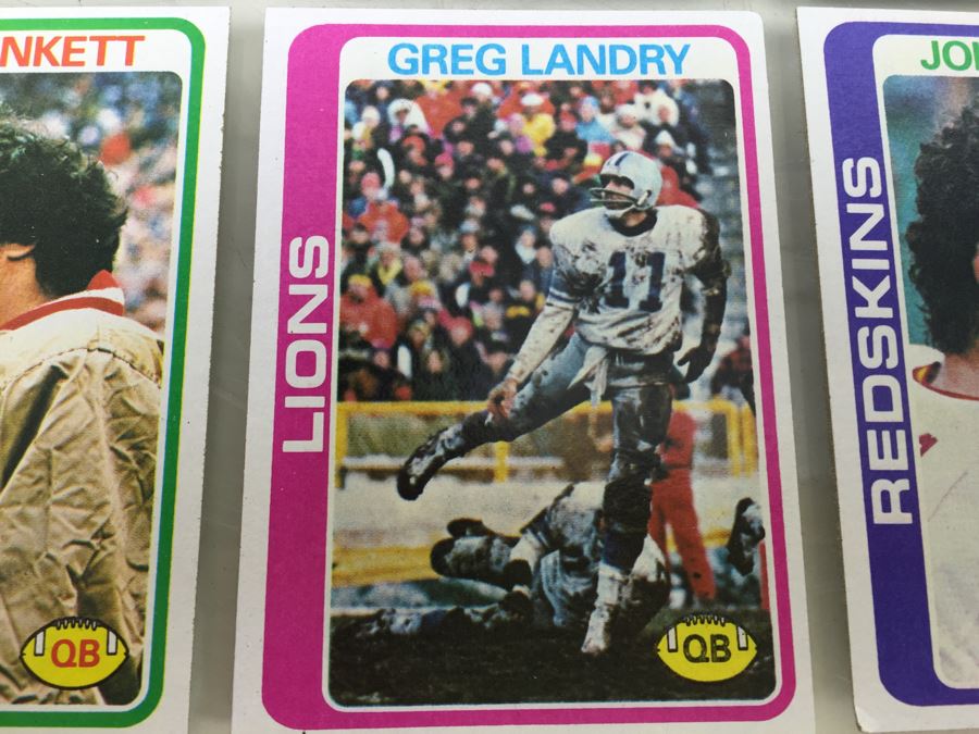 Collection Of 1978 Topps Football Cards 'Ray Guy' 'Cowboys Leaders (Tony Dorsett)' Appear Mint Rarely Handled [Photo 14]