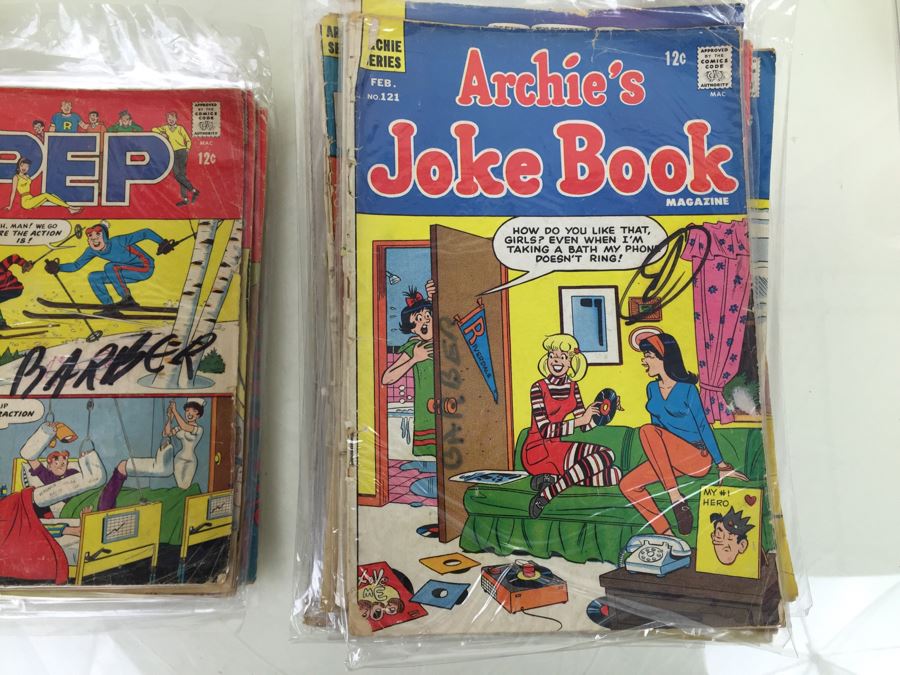 Stack Of Archie Series Comic Books Josie, PEP, Archie's Joke Book, Life With Archie - Condition Of Covers Is Poor [Photo 12]