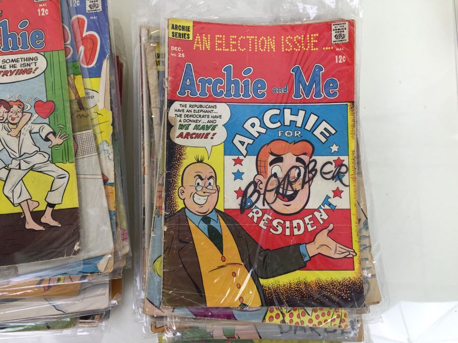 Stack Of Archie Series Comic Books Josie, PEP, Archie's Joke Book, Life With Archie - Condition Of Covers Is Poor [Photo 21]