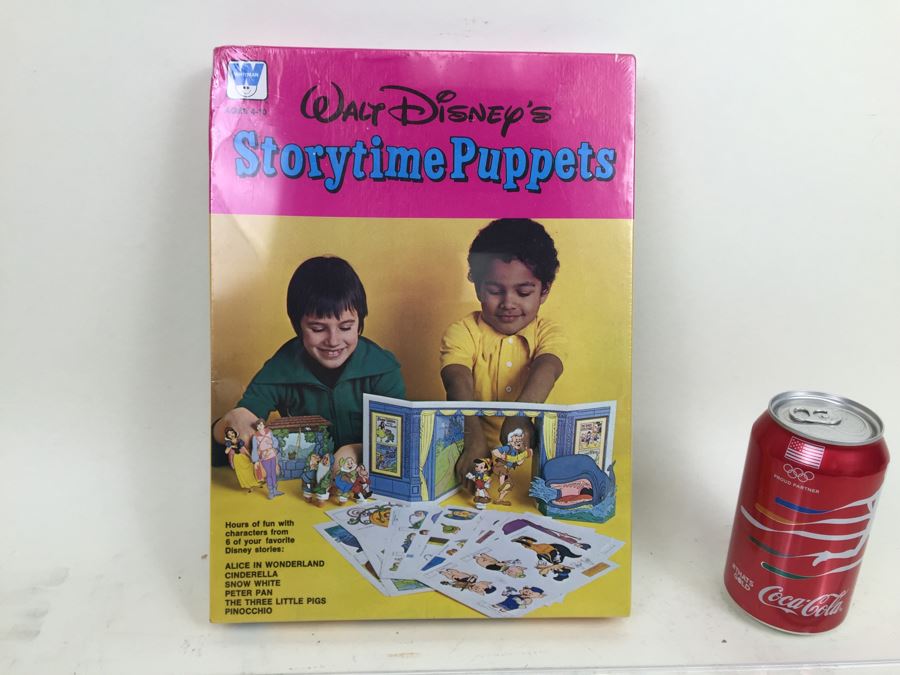 Walt Disney's Storytime Puppets 'Pinocchio' 'Peter Pan' 'Alice In Wonderland' Whitman 4378/7261 New In Box Sealed Vintage 1977 [Photo 1]