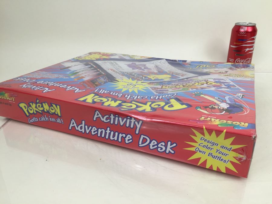 Pokemon Activity Adventure Desk RoseArt New In Box Sealed Vintage 1999 [Photo 15]