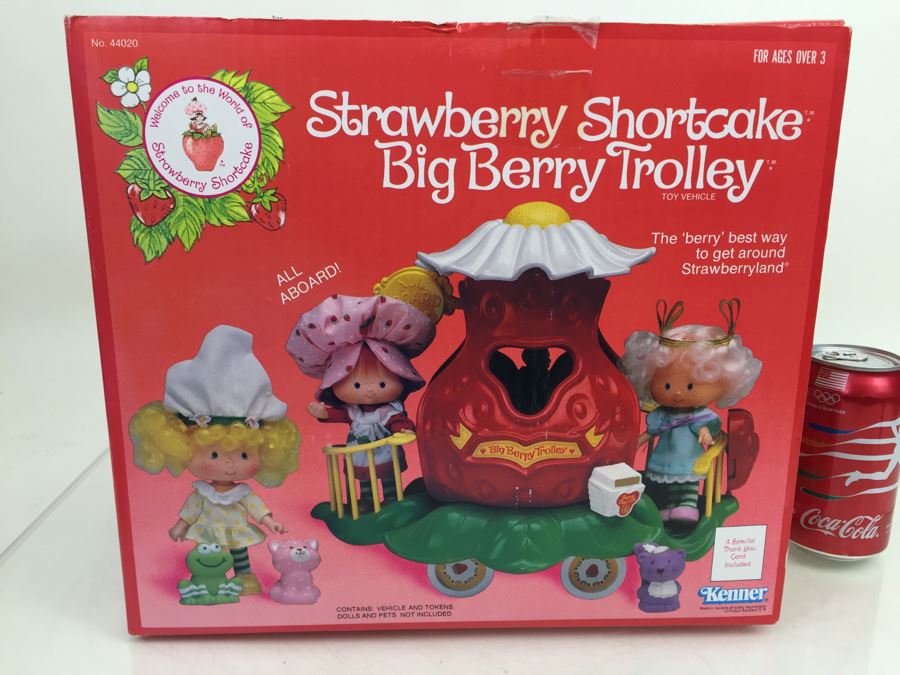Strawberry Shortcake Big Berry Trolley Toy Vehicle Kenner 44020 In Box Vintage 1980 [Photo 6]