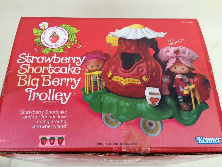 Strawberry Shortcake Big Berry Trolley Toy Vehicle Kenner 44020 In Box Vintage 1980 [Photo 9]