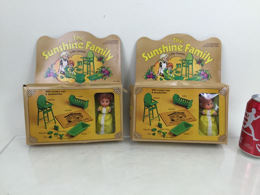 Pair Of The Sunshine Family Little Sweets Mattel 7258 New In Box Vintage 1974 [Photo 1]
