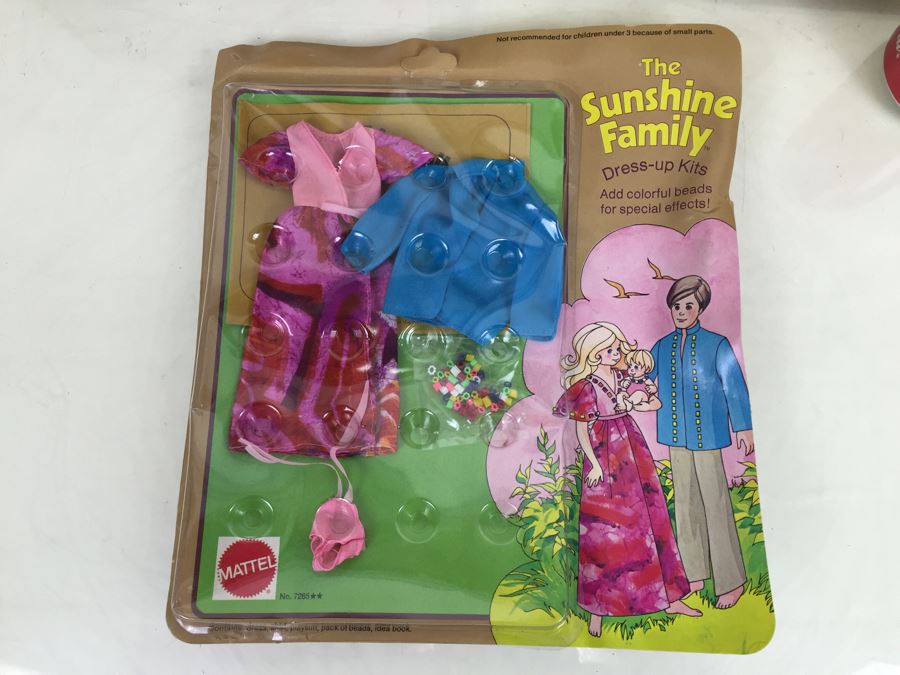 Pair Of The Sunshine Family Kitchen Craft Kits + The Sunshine Family Dress-Up Kits Mattel 7792 7265 New In Packaging Vintage 1974 1975 [Photo 3]
