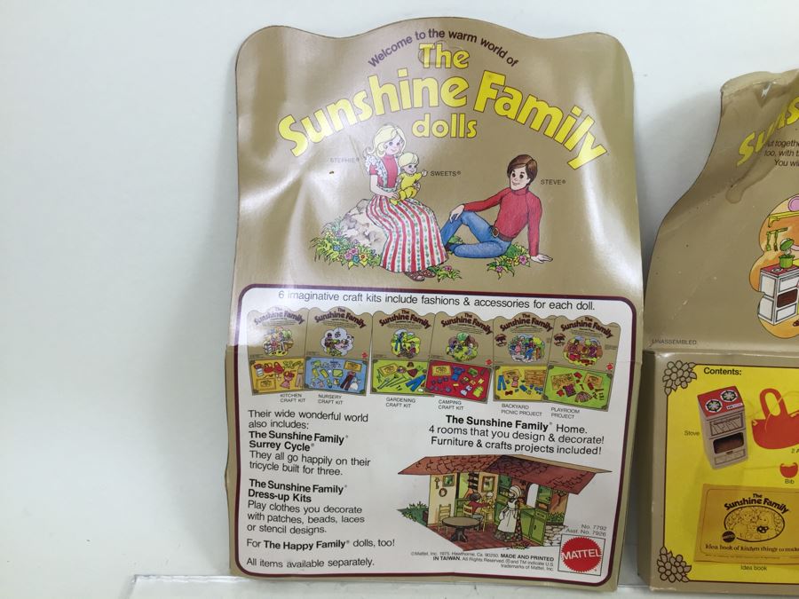 Pair Of The Sunshine Family Kitchen Craft Kits + The Sunshine Family Dress-Up Kits Mattel 7792 7265 New In Packaging Vintage 1974 1975 [Photo 12]