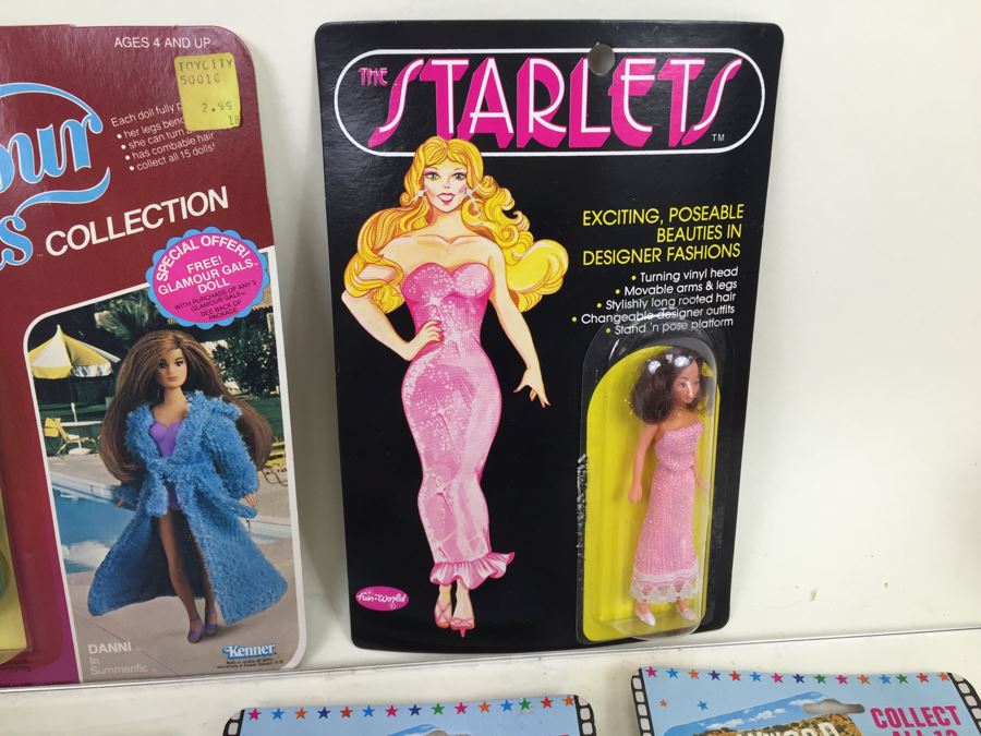 Collection Of Hollywood Fashion Girls Dolls Glamour Gals The Starlets Imperial Toy Corporation Kenner New On Card Vintage 1981 1982 [Photo 7]