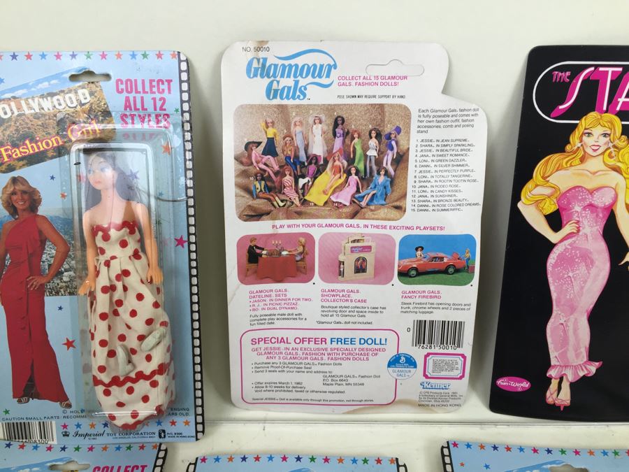 Collection Of Hollywood Fashion Girls Dolls Glamour Gals The Starlets Imperial Toy Corporation Kenner New On Card Vintage 1981 1982 [Photo 11]