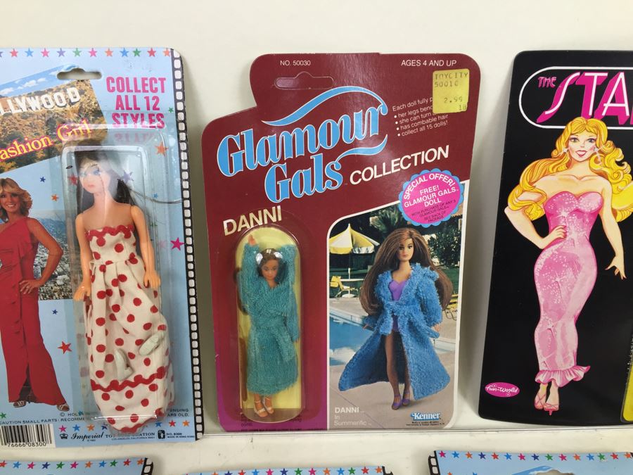 Collection Of Hollywood Fashion Girls Dolls Glamour Gals The Starlets Imperial Toy Corporation Kenner New On Card Vintage 1981 1982 [Photo 4]
