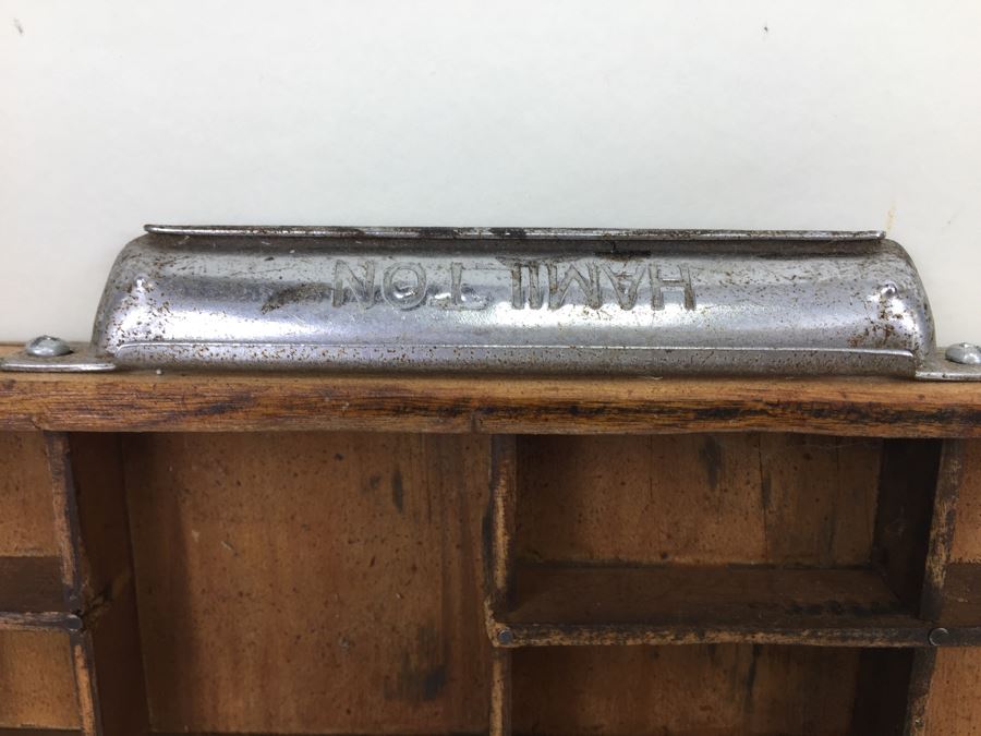 Vintage Printer Tray Converted To Towel Rack [Photo 3]