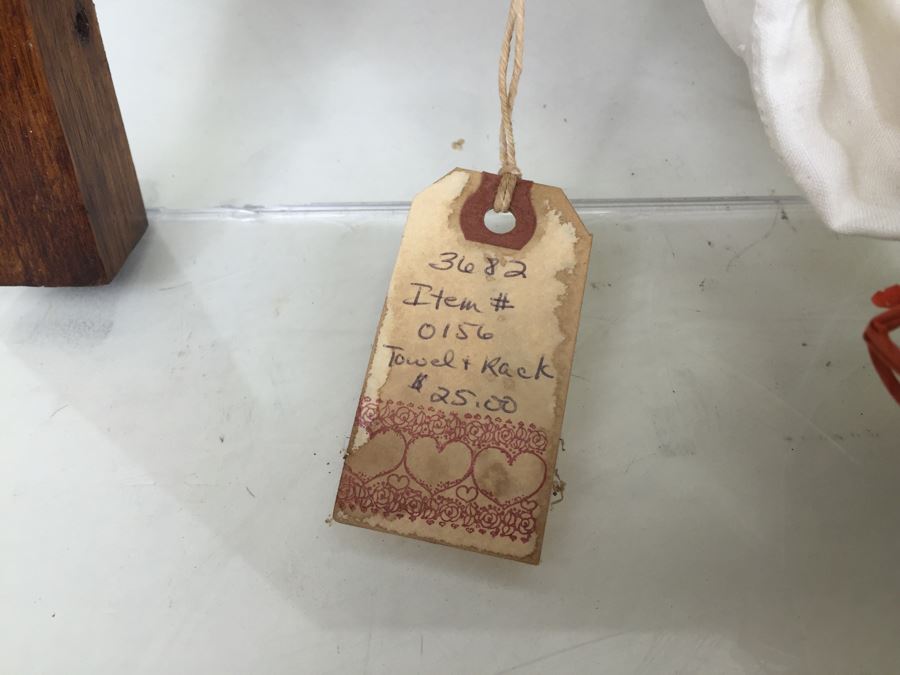 Vintage Printer Tray Converted To Towel Rack [Photo 5]