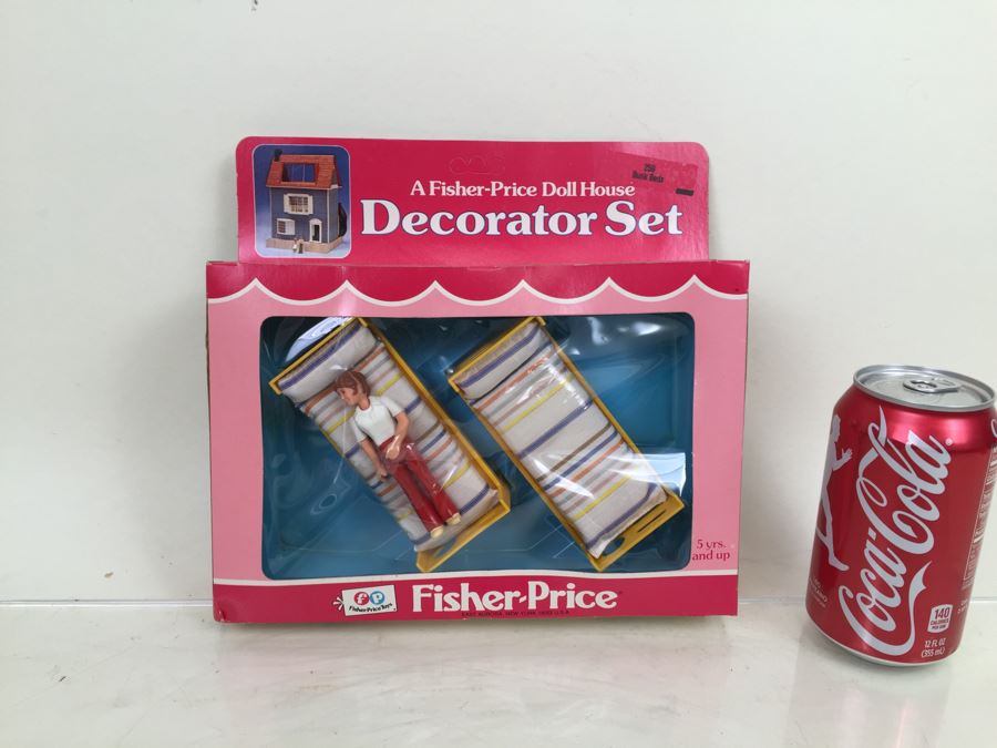 Fisher-Price Doll House Decorator Set Bunk Beds 259 New In Box Vintage 1978 [Photo 1]