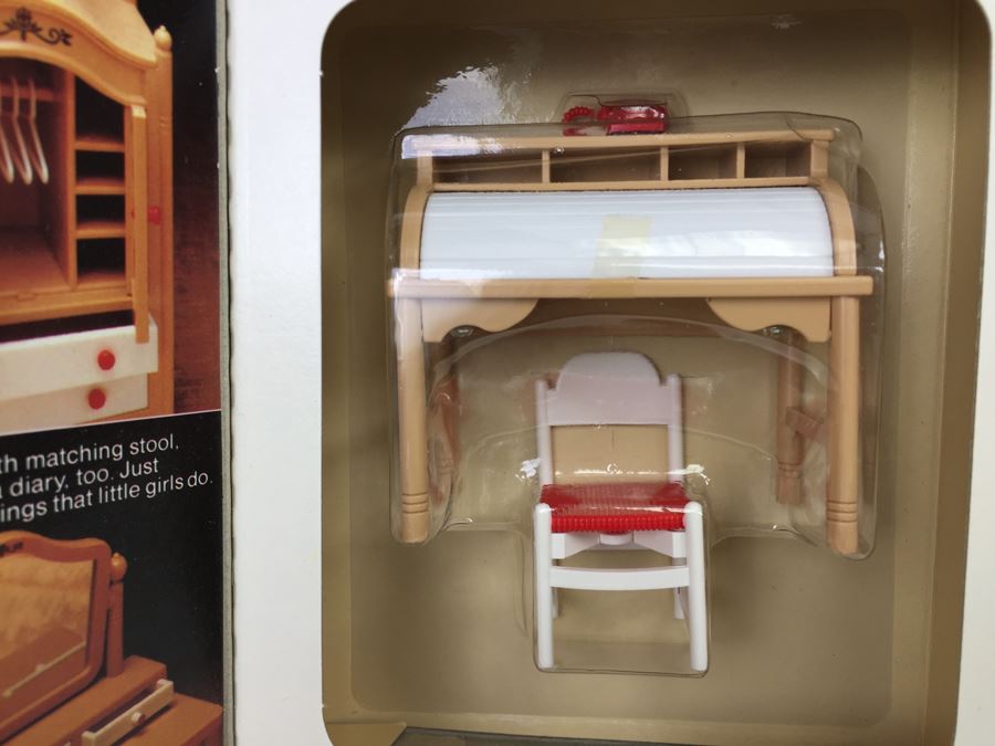 Smaller Homes And Garden Roll Top Desk With Chair And Phone TOMY 2410 New In Box Vintage [Photo 6]