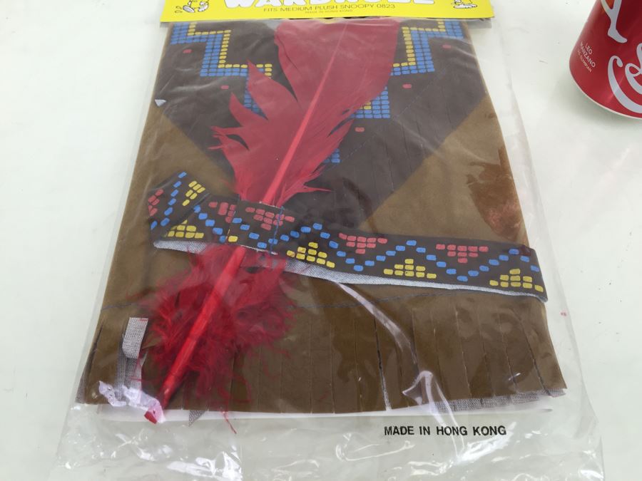 Vintage Clothes For SNOOPY Plush Dog Native American Indian Outfit New In Packaging [Photo 8]