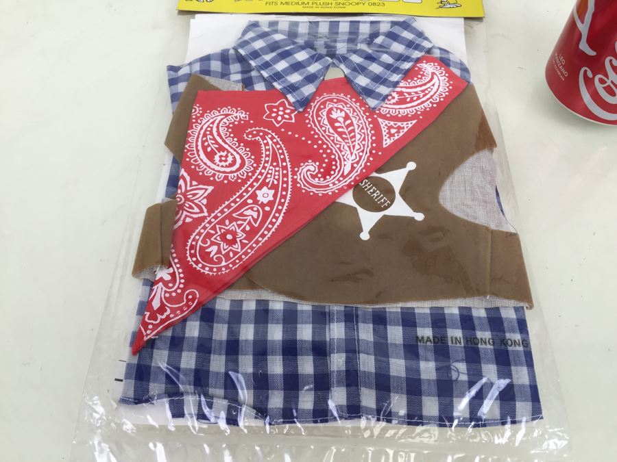 Vintage Clothes For SNOOPY Plush Dog Wild West Cowboy Outfit New In Packaging [Photo 7]