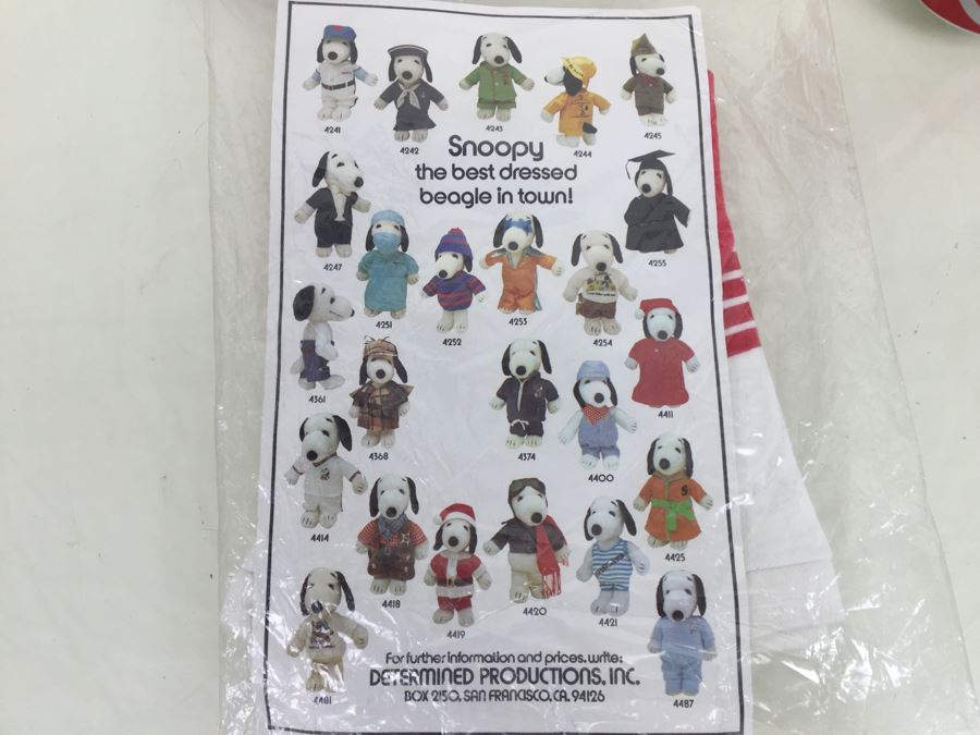 Vintage Clothes For SNOOPY Plush Dog SNOOPY For President Shirt Outfit New In Packaging [Photo 4]