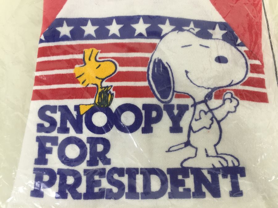 Vintage Clothes For SNOOPY Plush Dog SNOOPY For President Shirt Outfit New In Packaging [Photo 3]