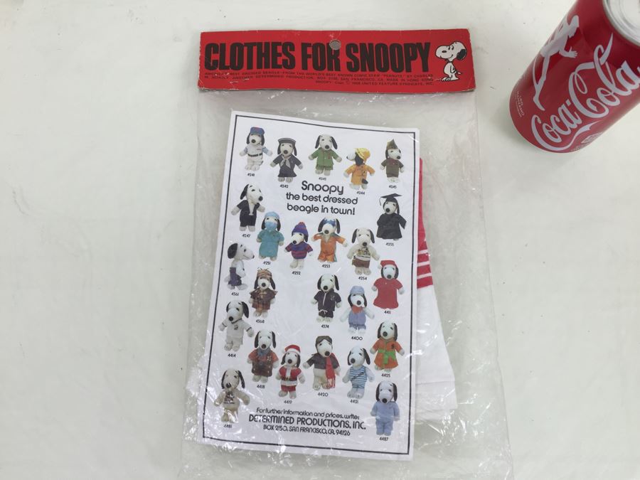 Vintage Clothes For SNOOPY Plush Dog SNOOPY For President Shirt Outfit New In Packaging [Photo 1]