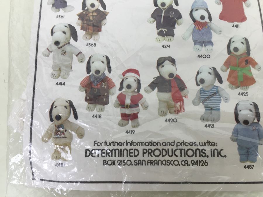 Vintage Clothes For SNOOPY Plush Dog SNOOPY For President Shirt Outfit New In Packaging [Photo 6]
