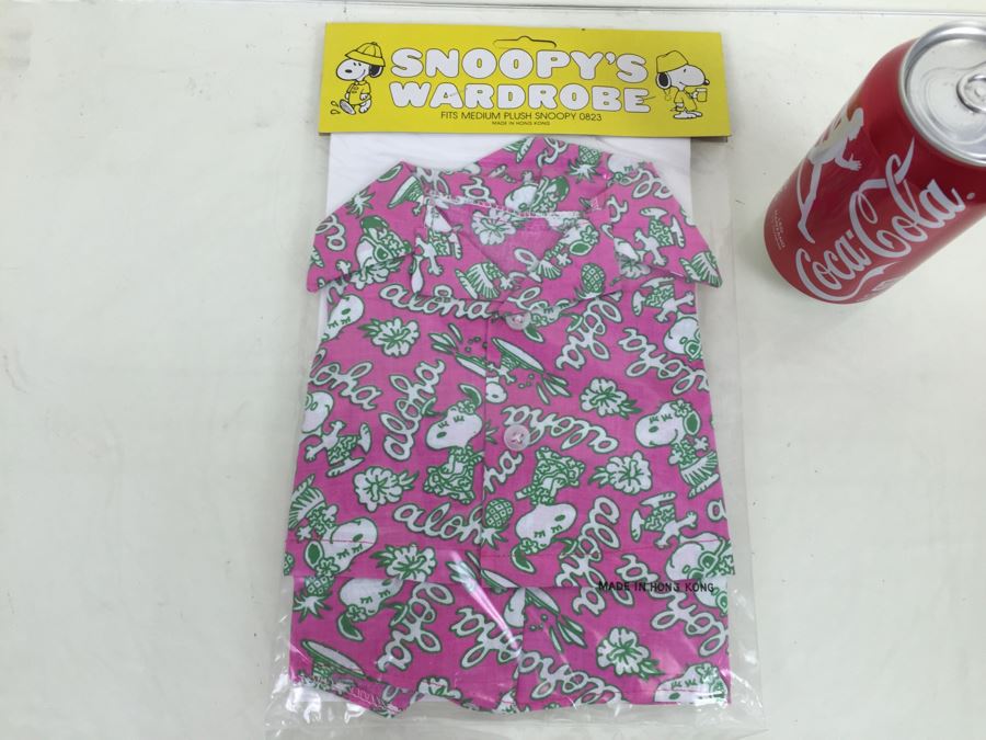 Vintage Clothes For SNOOPY Plush Dog Aloha Hawaiian Outfit New In Packaging [Photo 3]