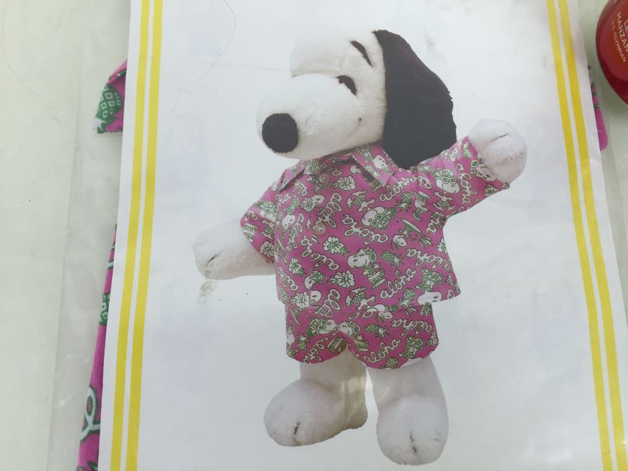 Vintage Clothes For SNOOPY Plush Dog Aloha Hawaiian Outfit New In Packaging [Photo 5]
