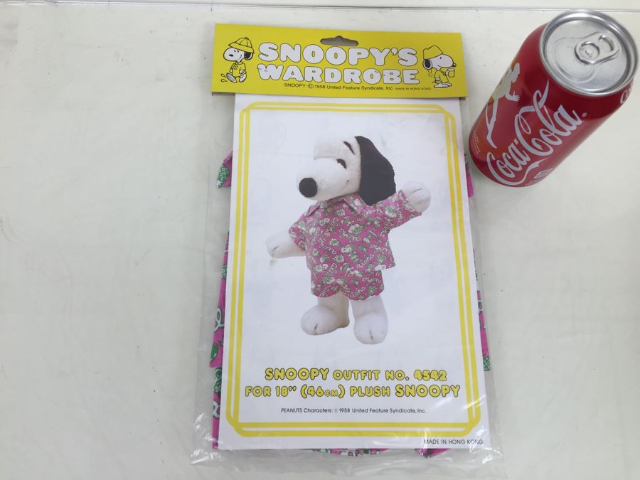 Vintage Clothes For SNOOPY Plush Dog Aloha Hawaiian Outfit New In Packaging [Photo 1]