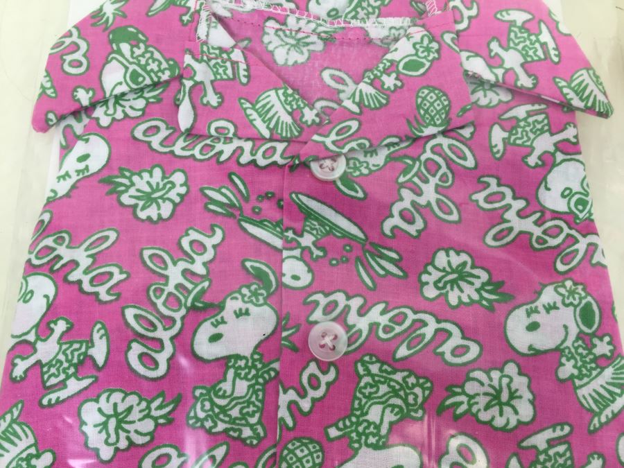Vintage Clothes For SNOOPY Plush Dog Aloha Hawaiian Outfit New In Packaging [Photo 9]