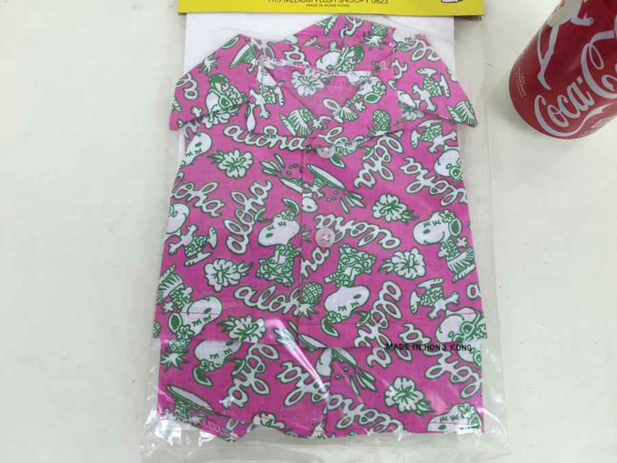 Vintage Clothes For SNOOPY Plush Dog Aloha Hawaiian Outfit New In Packaging [Photo 7]