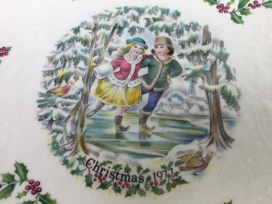 (9) Vintage Royal Doulton Tableware Collectible Christmas Plates With Original Boxes 1977-1982 [Photo 6]