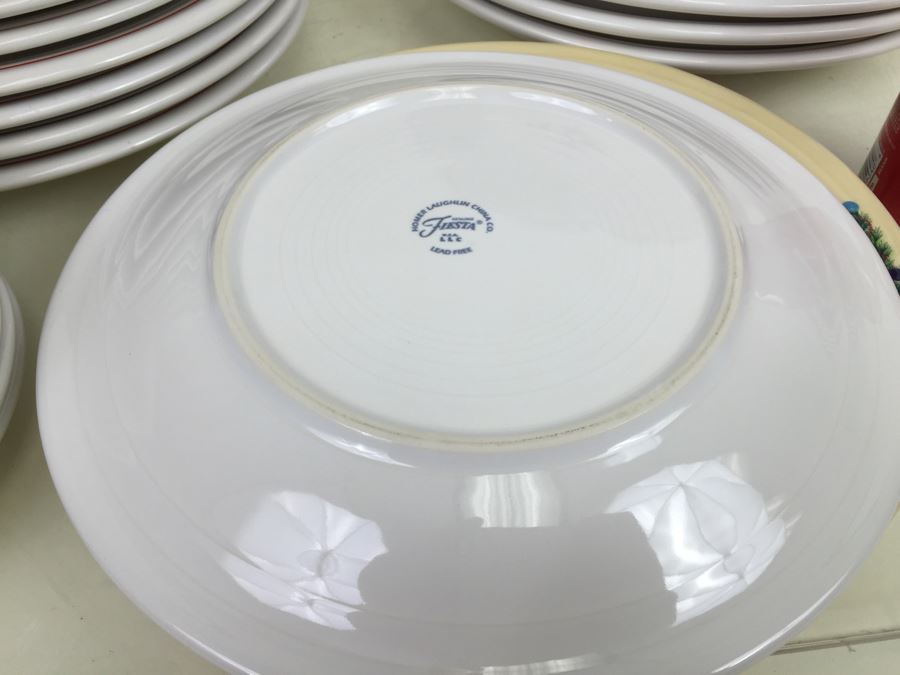 Set Of Homer Laughlin China Co Fiesta Christmas Plates [Photo 10]