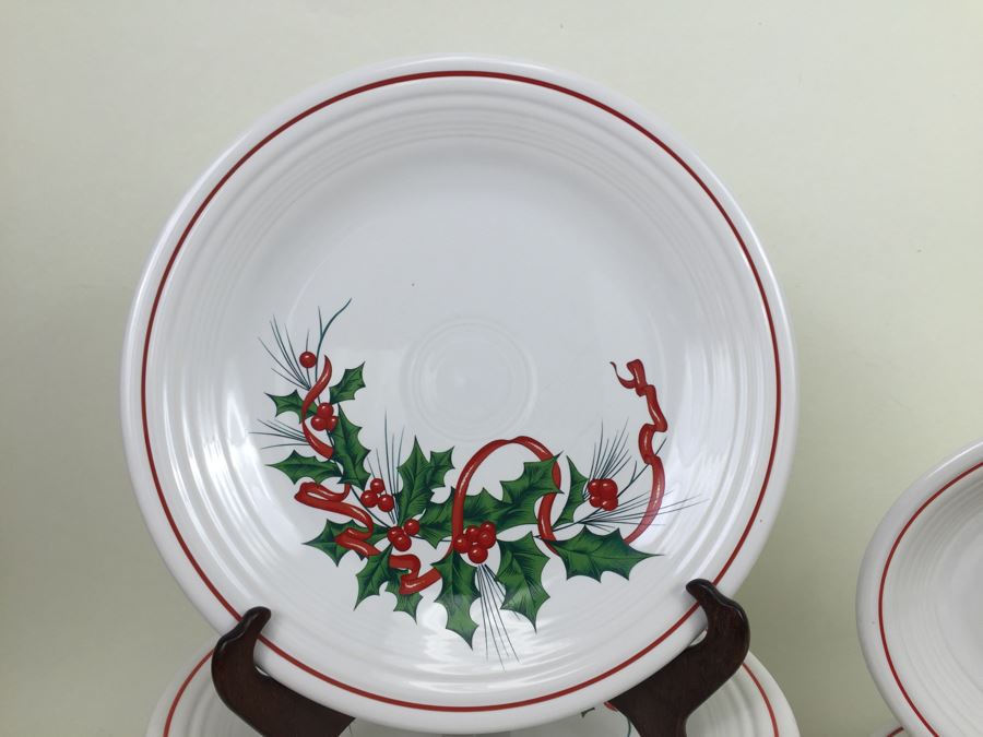 Set Of Homer Laughlin China Co Fiesta Christmas Plates