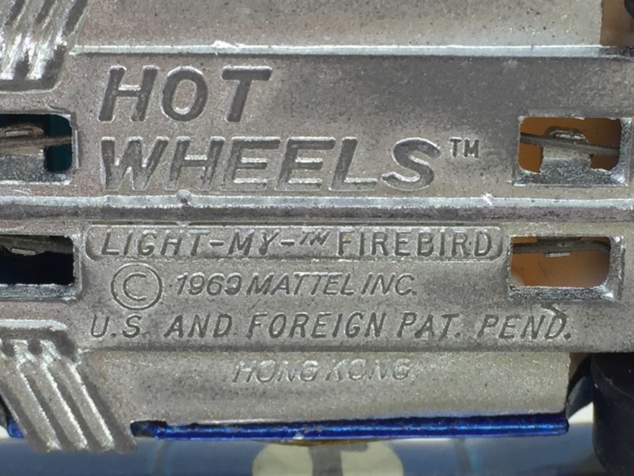 HOT WHEELS Redline 'Light-My-Bird' Blue Vintage 1969 Mattel Hong Kong [Photo 3]