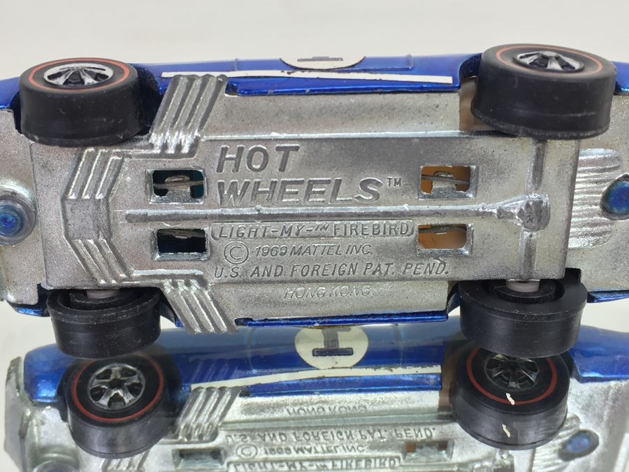 HOT WHEELS Redline 'Light-My-Bird' Blue Vintage 1969 Mattel Hong Kong [Photo 9]
