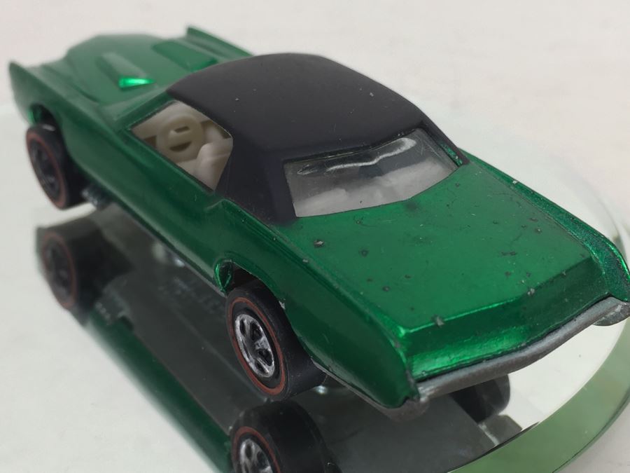HOT WHEELS Redline 'Custom El Dorado' Green Vintage 1968 Mattel USA [Photo 6]