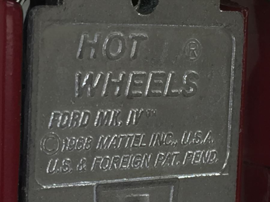 HOT WHEELS Redline 'Ford MK, IV' Red Vintage 1968 Mattel USA [Photo 3]