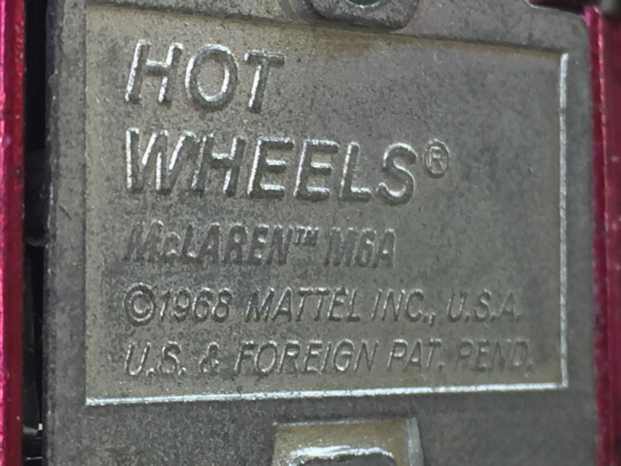 HOT WHEELS Redline 'McLaren M6A' Hot Pink Vintage 1968 Mattel USA [Photo 3]