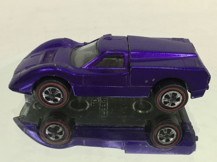 HOT WHEELS Redline 'Ford J-Car' Purple Vintage 1967 Mattel USA [Photo 8]
