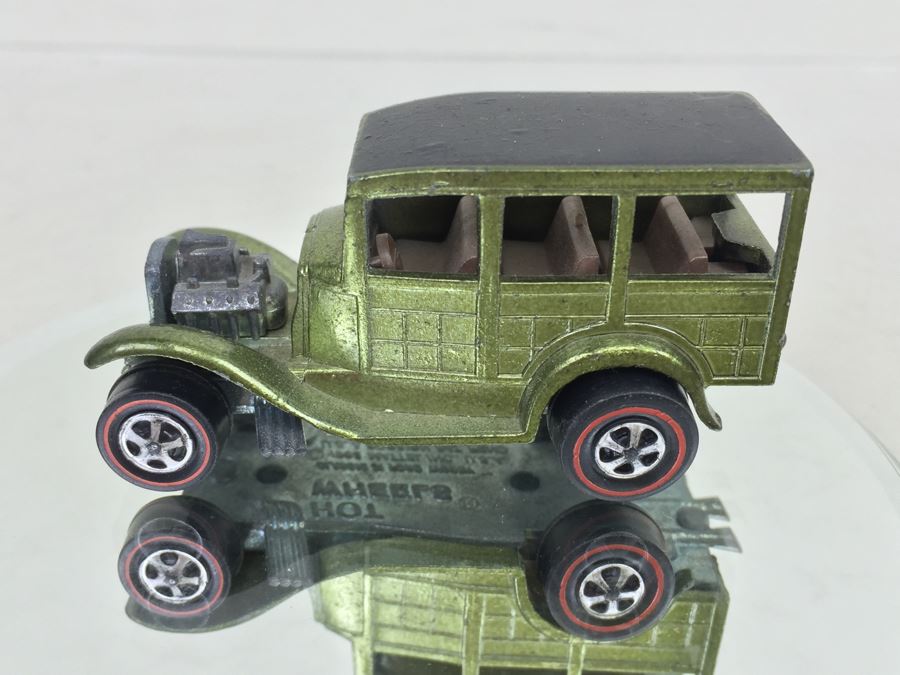 HOT WHEELS Redline 'Classic 31 Ford Woody' Green Vintage 1968 Mattel USA [Photo 8]