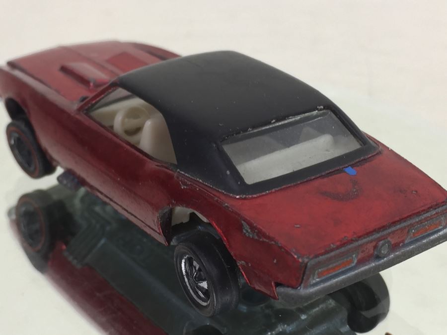 Hot Wheels Redline 'custom Camaro' Red Vintage 1967 Mattel Usa