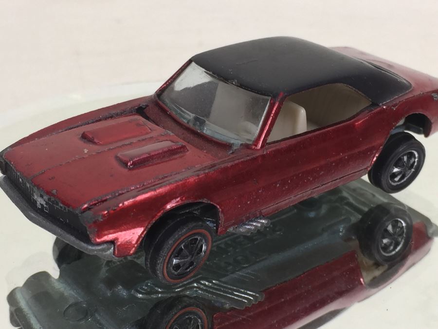 HOT WHEELS Redline 'Custom Camaro' Red Vintage 1967 Mattel USA [Photo 7]