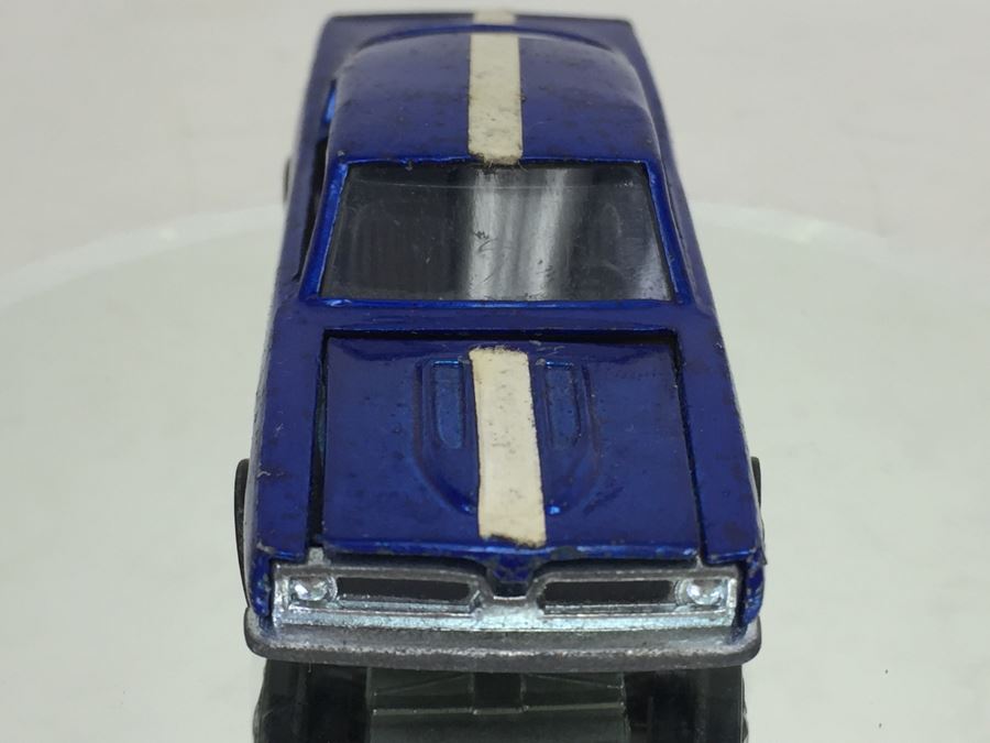 HOT WHEELS Redline 'Custom Barracuda' Blue Vintage 1967 Mattel USA [Photo 4]