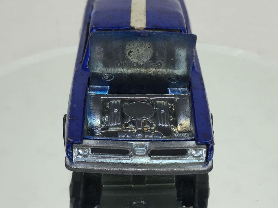HOT WHEELS Redline 'Custom Barracuda' Blue Vintage 1967 Mattel USA [Photo 5]